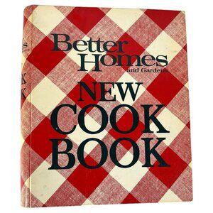 Vintage 1970s Better Homes & Gardens New CookBook 5 Ring Binder Hardcover Plaid